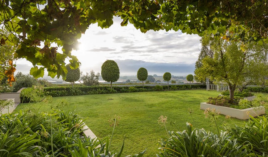 View of Garden in Paarl, Western Cape, South Africa