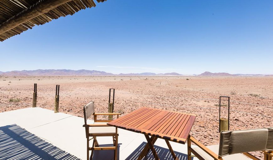 Elegant Desert Lodge Camp Tented Room views from balcony in Windhoek, Khomas, Namibia