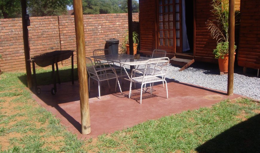 Welcome to Kudu Cottages! - Covered patio infront of the 2 cottages in Kathu, Northern Cape, South Africa