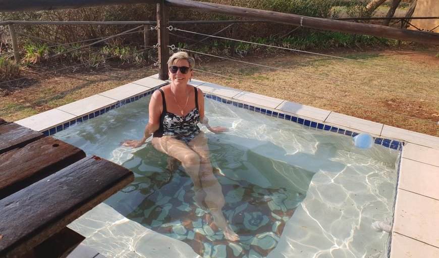 All our cottages have a cold plunge pool on the patio.