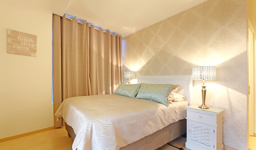 Self-catering Apartment: The main bedroom is furnished with a double bed and has access to the balcony.