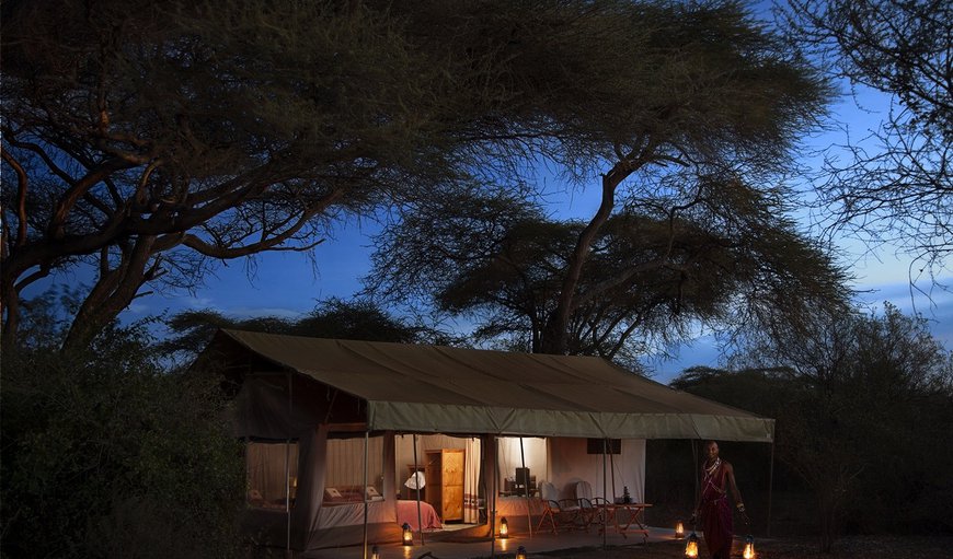 With just 9 spacious guest tents the camp retains all the charm and feel of the traditional mobile safari camps of days gone by. With just 9 spacious guest tents the camp retains all the charm and feel of the traditional mobile safari camps of days gone by.