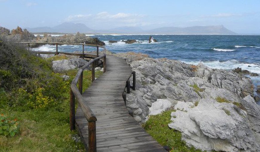 Lovely walk ways along the coast only 200m from house in Kleinmond, Western Cape, South Africa