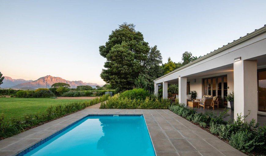 Swimming pool in Devonvallei, Stellenbosch, Western Cape, South Africa