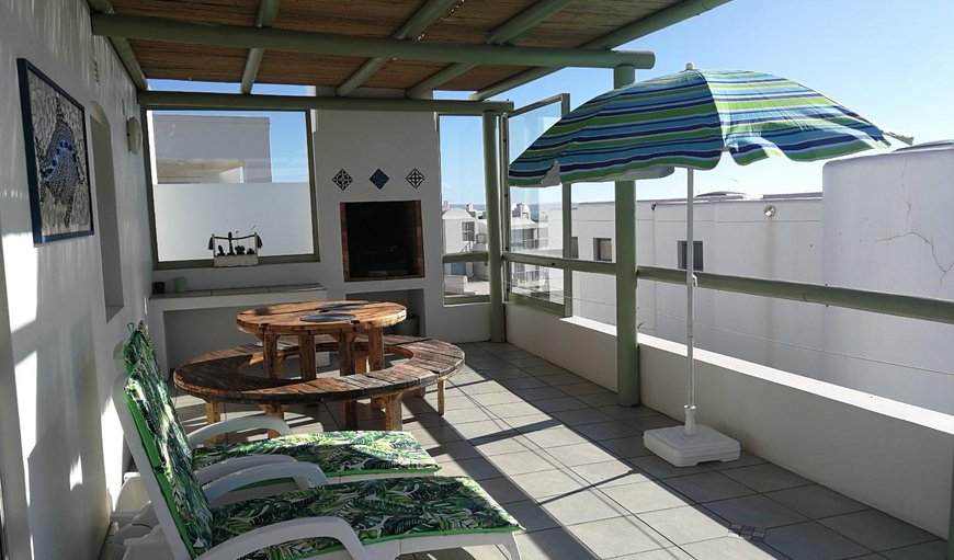 Balcony with built in braai in Paradise Beach, Langebaan, Western Cape, South Africa