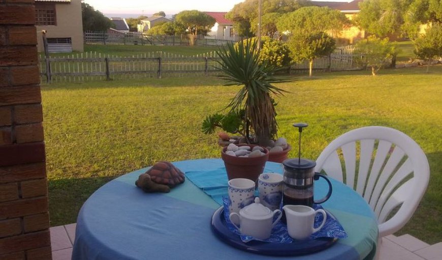 Outside seating in garden