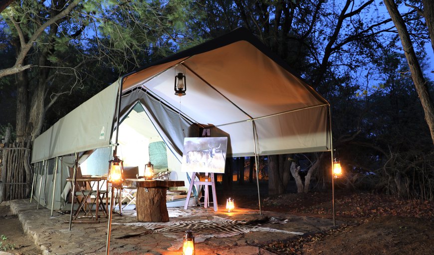 Luxury Tents: At night the tents are cozy and cool and stars can be watched from the patios