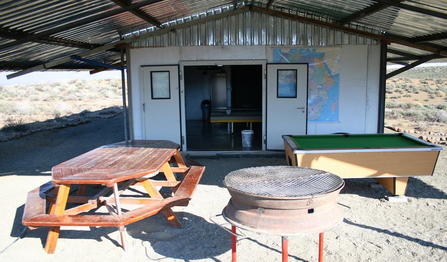 Communal kitchen, lounge and covered braai area