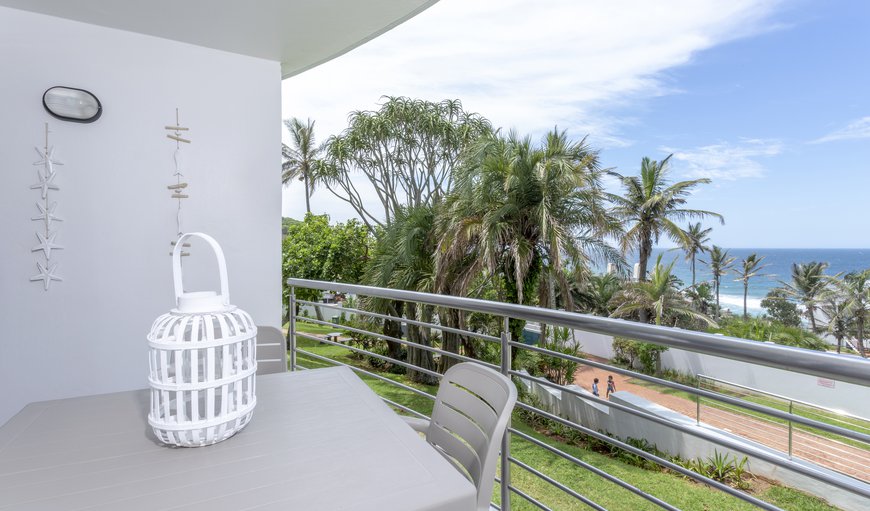Patio with view of the ocean