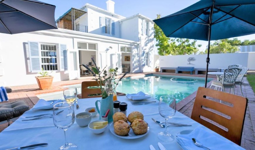 Pool breakfast area in Prince Albert, Western Cape, South Africa