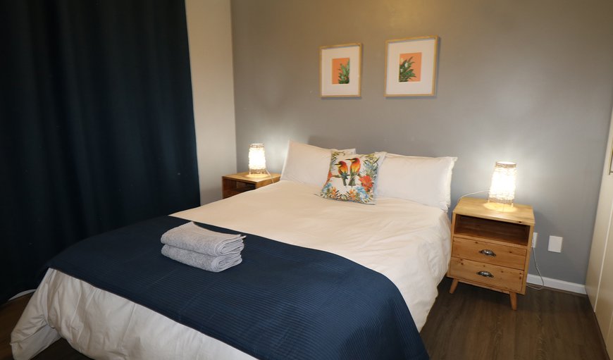 Beachside Bliss Muizenberg Beachfront: The bedroom is furnished with a king size bed