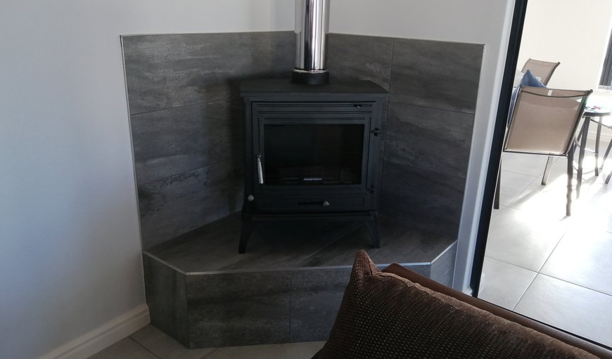 Fireplace in living area