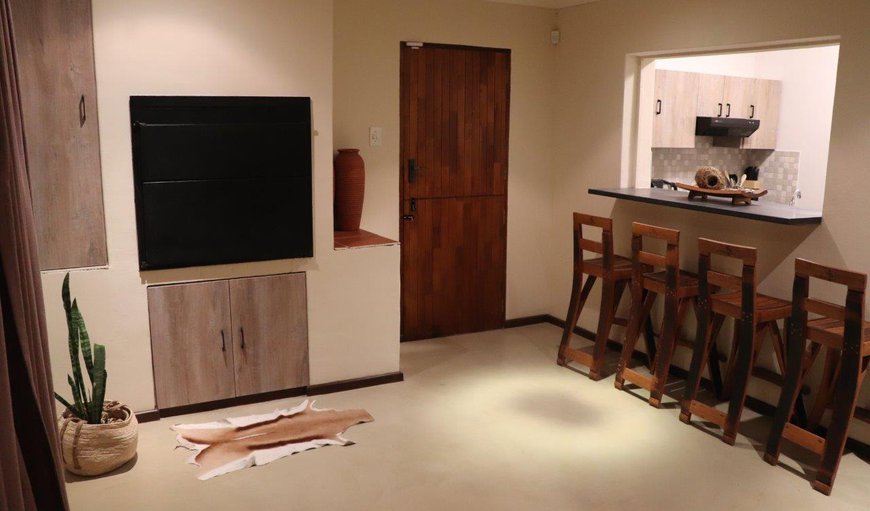 Living area with indoor braai