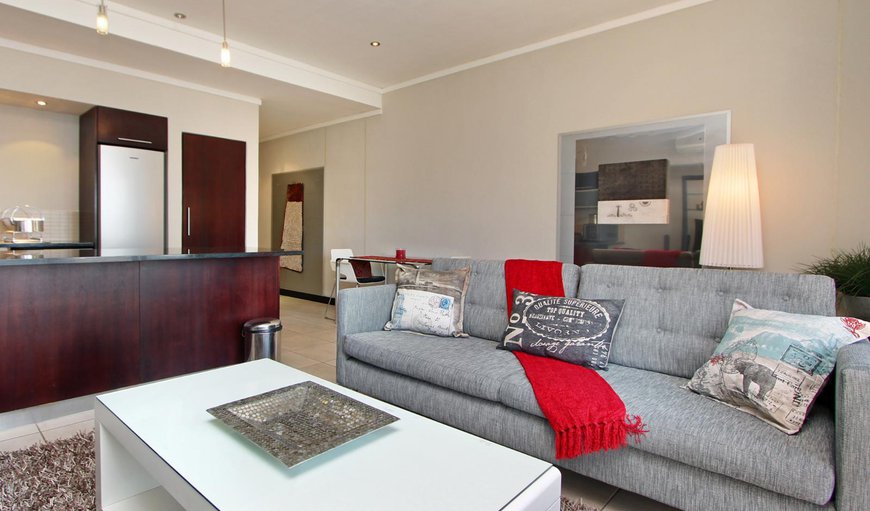 1 bedroom apartment: Kitchen and lounge area