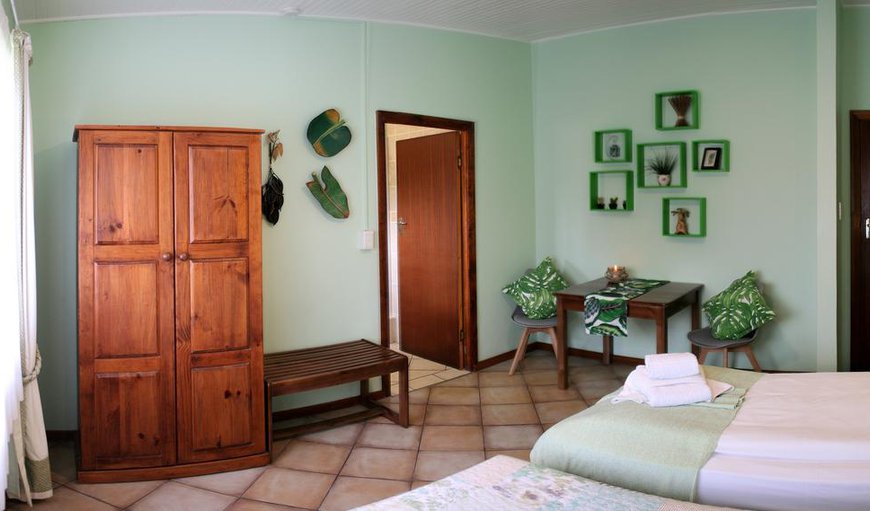 Lavender family unit with a double room (with DStv), a twin room and an interleading bathroom with shower / WC. The Unit offers ceiling fans, hairdryer, safe, tea and coffee making facilities, soap and shower gel and electric blankets in winter. Lavender family unit with a double room (with DStv), a twin room and an interleading bathroom with shower / WC. The Unit offers ceiling fans, hairdryer, safe, tea and coffee making facilities, soap and shower gel and electric blankets in winter.