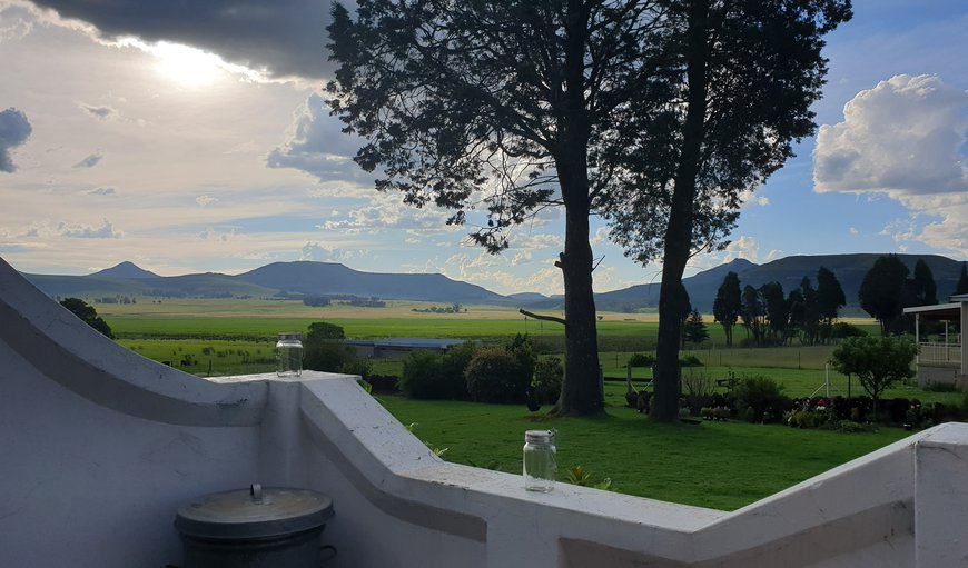 Back patio view in Wakkerstroom, Mpumalanga, South Africa