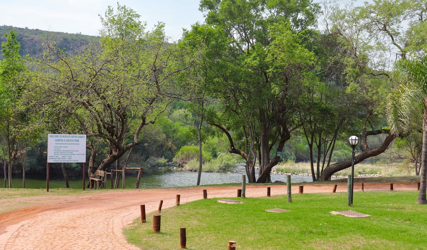 Road leading down to the campsite