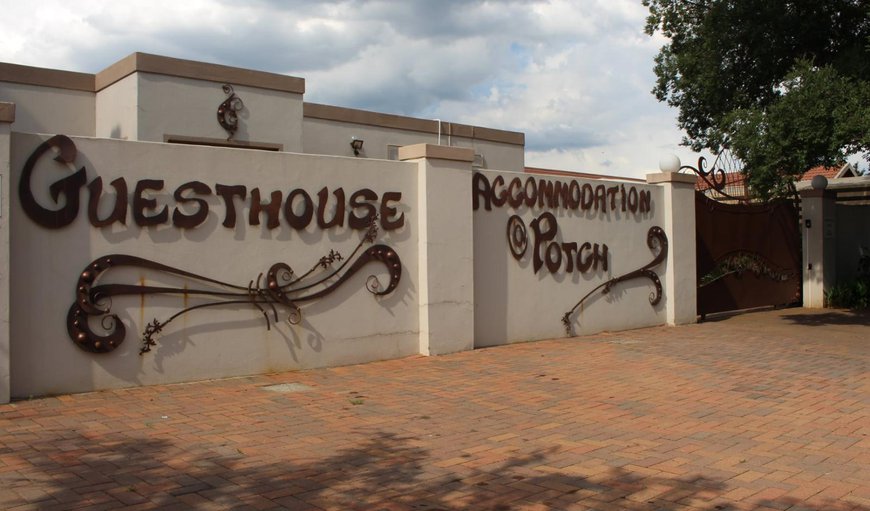 Facade or entrance in Potchefstroom, North West Province, South Africa