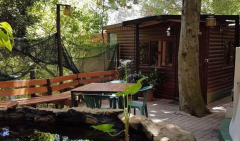 Deluxe Cabin - Yellowwood Tree Cottage: Patio