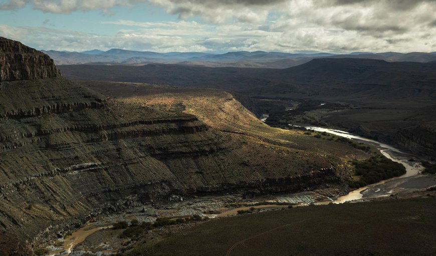 Natural landscape in Laingsburg, Western Cape, South Africa