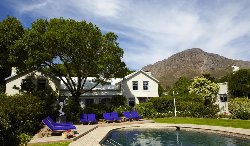 Garden and swimming pool in Franschhoek, Western Cape, South Africa