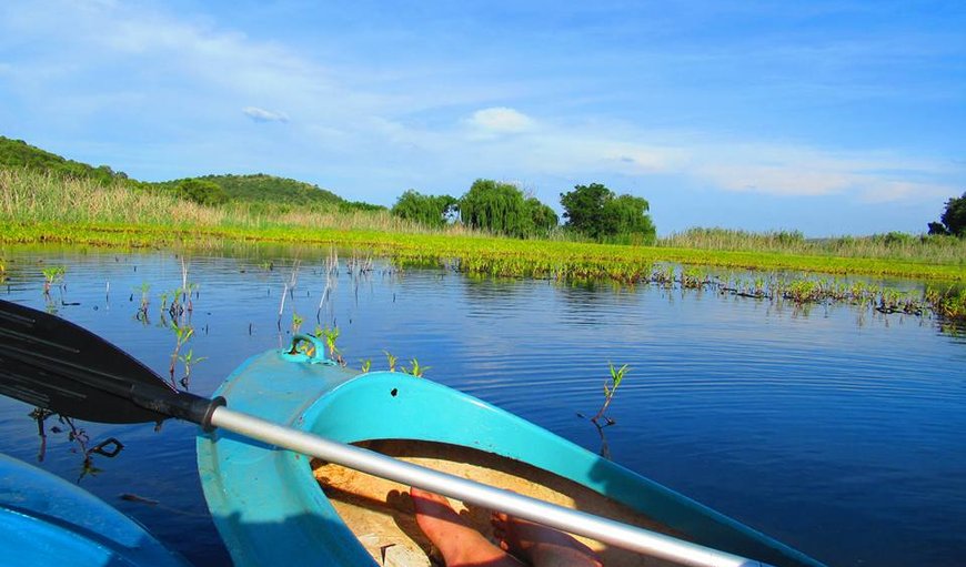 Canoeing on the dam