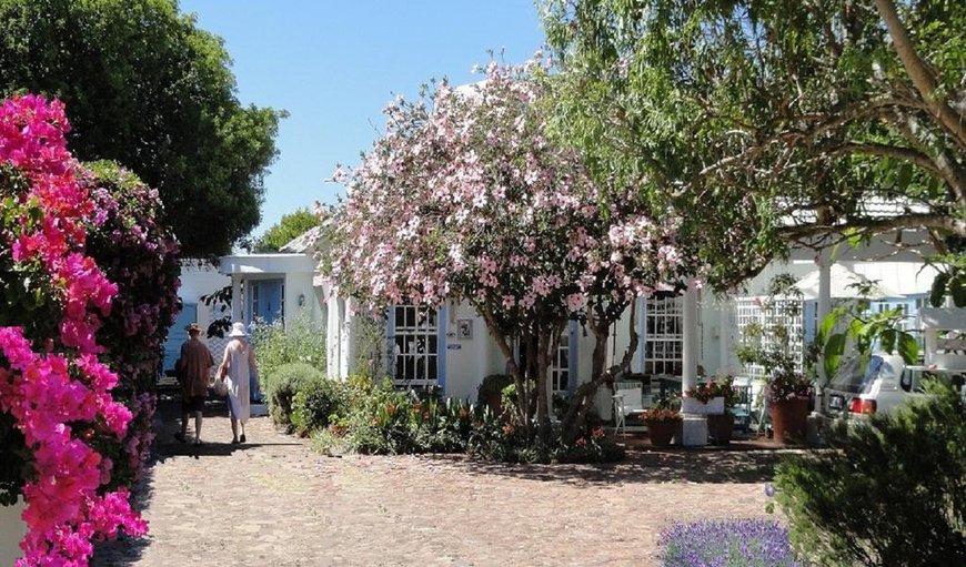 Cottage entrance in beautiful garden