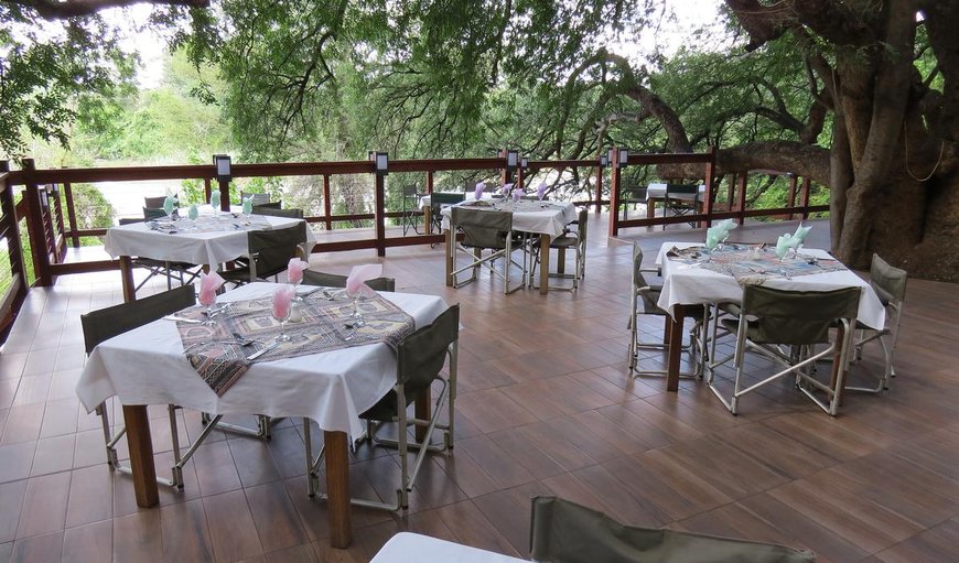 Dining on the deck in Botswana, Botswana, Botswana