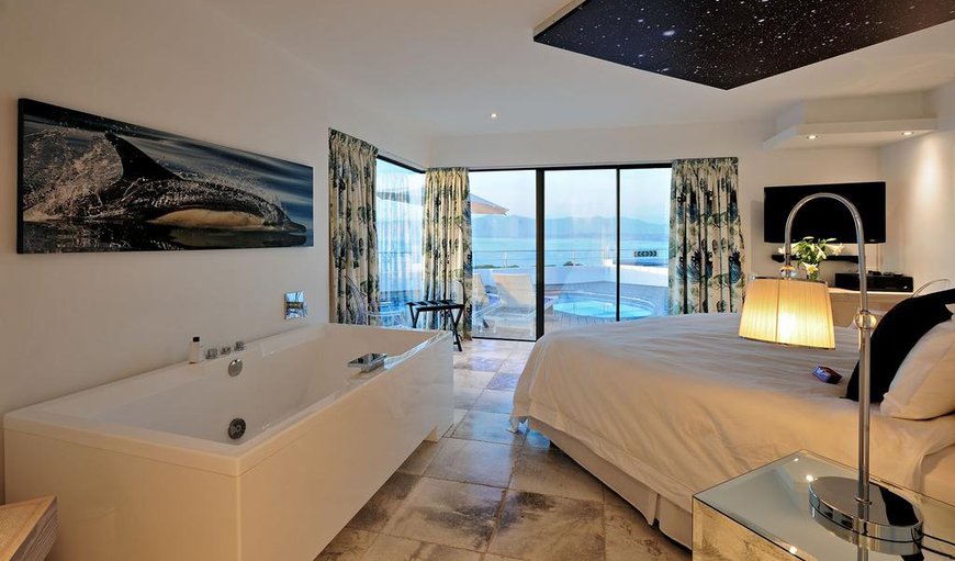Sea Facing Superior Room 3: Sea facing superior room 3 - This room is situated on the ground floor with direct access to the swimming pool and offers a king size bed with a full HD TV, Nespresso machine and tea facilities and a freestanding bath.