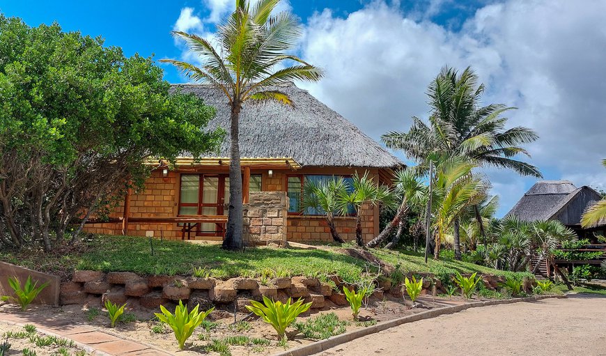 Exterior view of houses in Praia da Barra, Inhambane Province, Mozambique