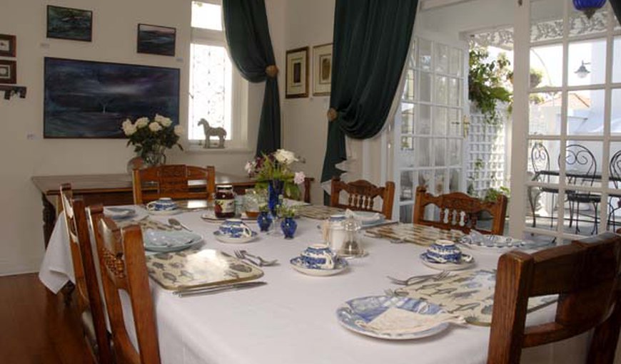 The dining room where full English breakfast is served has a special ambience and features a small art gallery with unique, individual pieces for the discerning art enthusiast. The dining room where full English breakfast is served has a special ambience and features a small art gallery with unique, individual pieces for the discerning art enthusiast.