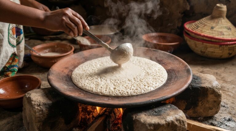 Ethiopian Injera: What It Is and How It Is Traditionally Eaten