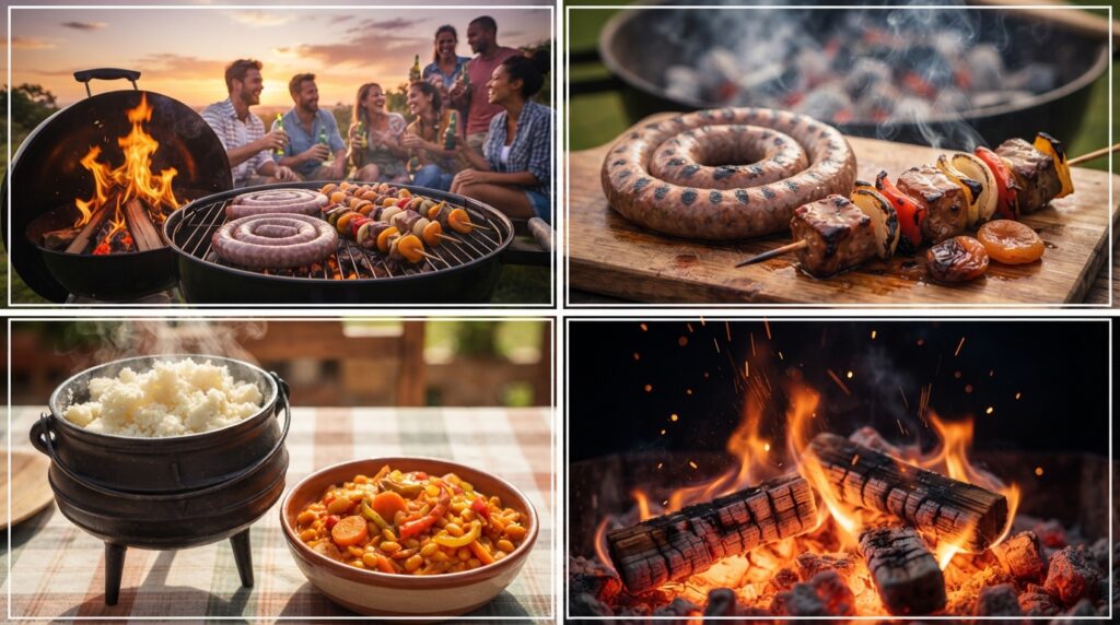South African Braai Basics: Boerewors, Sosaties, Pap and Fire