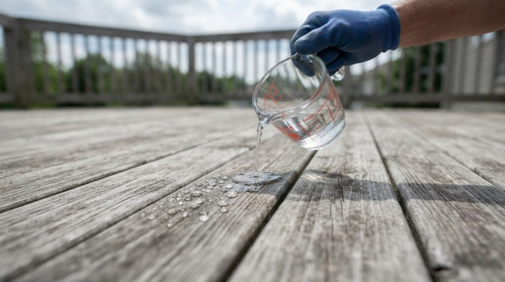 How to Reseal a Wooden Deck: Water Test, Cleaning and Drying