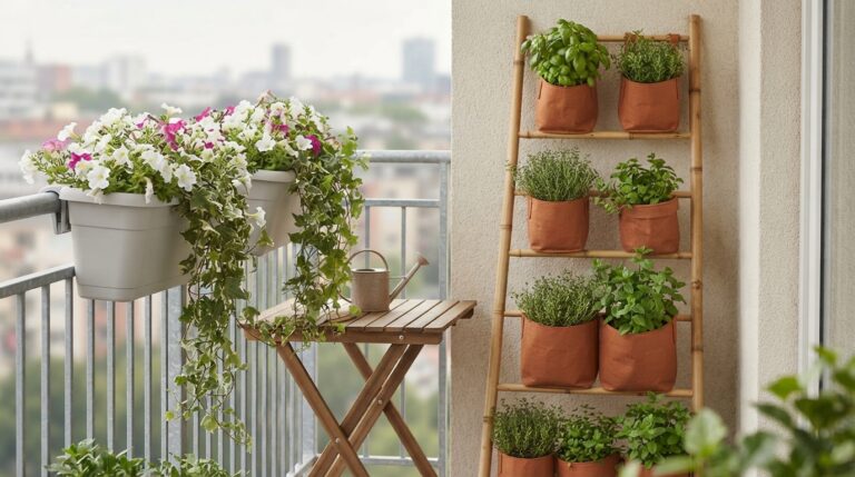 Small Balcony Garden Ideas for Renters: Pots, Weight and Plants