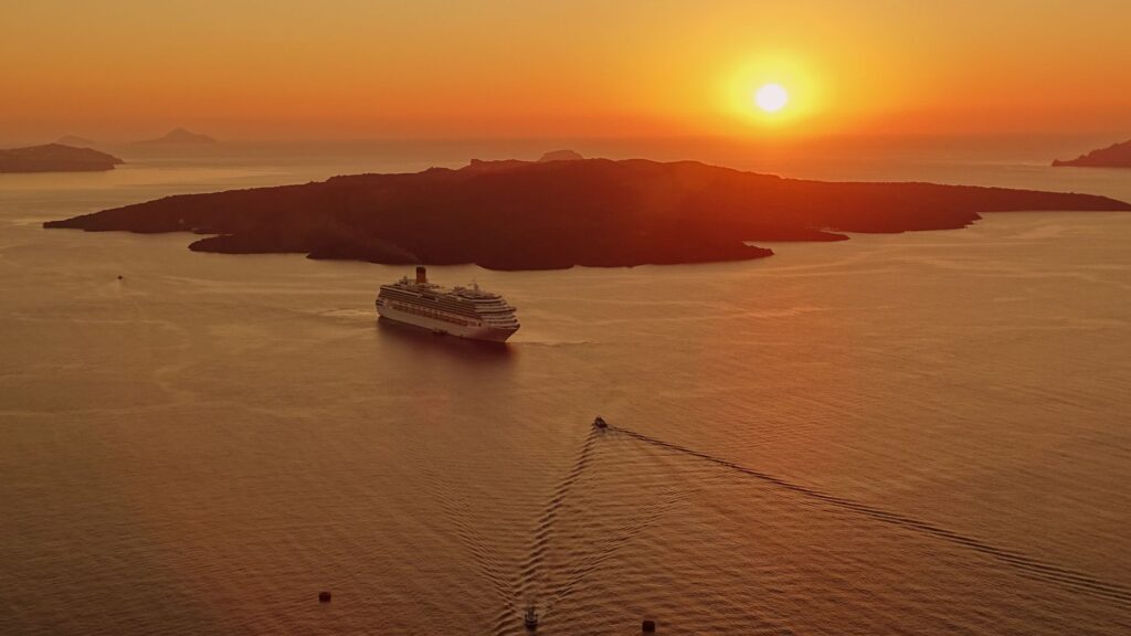 Greece Santorini: Sea Views, Volcanic Cliffs and Blue Domes.